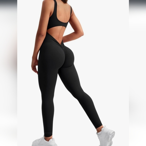 Pants - Women's Black Jumpsuit